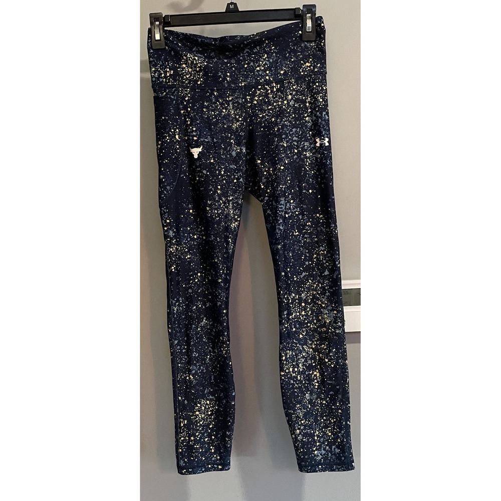 Under Atmour Leggings Project Rock‎ HeatGear Ankle Compression Womens Medium